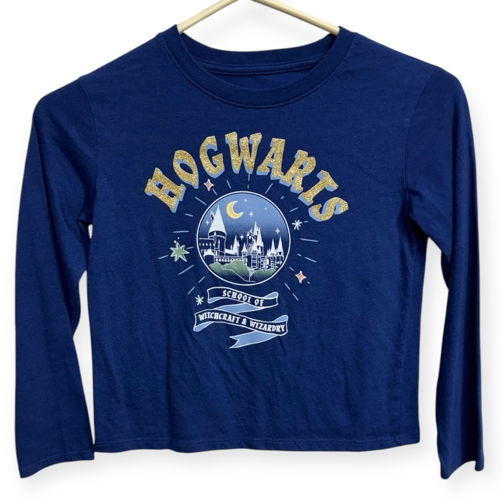Hybrid‎ Apparel Blue Hogwarts Long Sleeve Tee